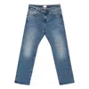 Blk Dnm Topstitching Jeans In Blue