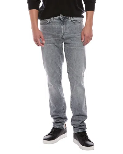Blk Dnm Faded Gray Slim Cut Jean