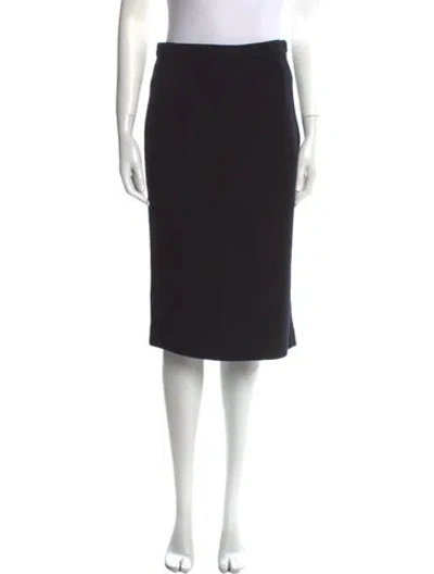 Pre-owned Blk Dnm Knee-length Skirt In Black