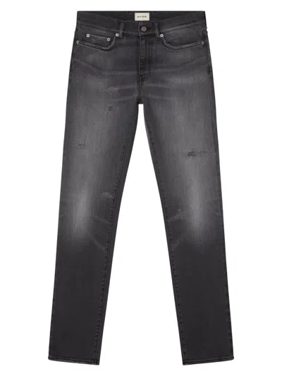 Blk Dnm Men's Mid-rise Straight-leg Jeans In Gray