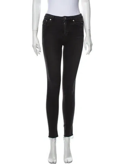 Pre-owned Blk Dnm Mid-rise Skinny Leg Jeans In Black