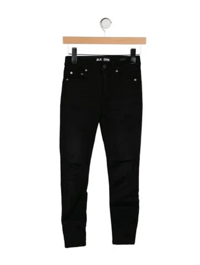 Pre-owned Blk Dnm Mid-rise Skinny Leg Jeans In Black