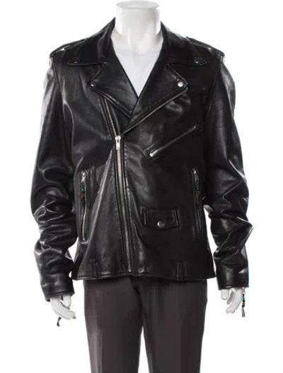 Pre-owned Blk Dnm Moto Jacket In Black