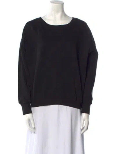 Pre-owned Blk Dnm Scoop Neck Long Sleeve Sweatshirt W/ Tags In Black