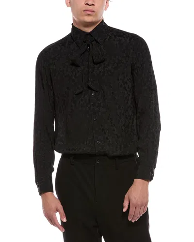 Blk Dnm Silk-blend Shirt In Black