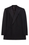BLK DNM SOLID WOOL DOUBLE BREASTED BLAZER