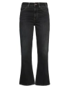 Blk Dnm Woman Denim Pants Steel Grey Size 29w-32l Cotton In Grey