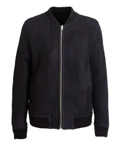 Pre-owned Blk Dnm Women's Black Reversible Leather Jacket 54