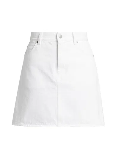 Blk Dnm Women's Skirt 74 In White