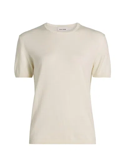 Blk Dnm Women's Sweater T-shirt 52 In White