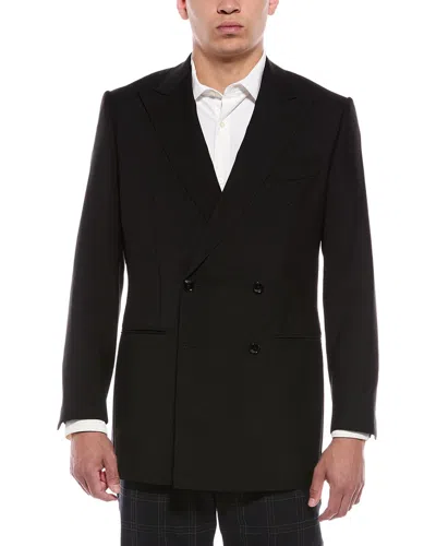 Blk Dnm Wool & Mohair-blend Jacket In Black