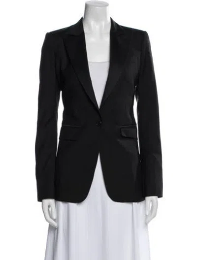 Pre-owned Blk Dnm Wool Blazer In Black