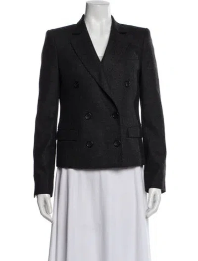 Pre-owned Blk Dnm Wool Blazer In Gray