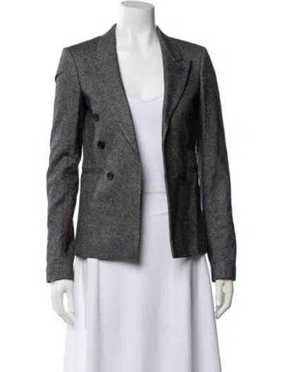 Pre-owned Blk Dnm Wool Blazer In Gray