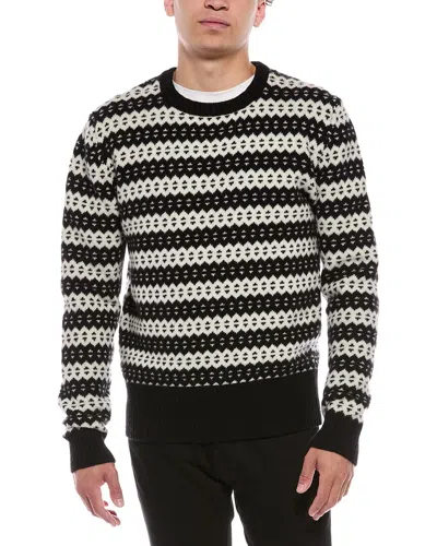 Blk Dnm Wool Crewneck Sweater In Black