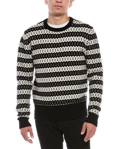 Blk Dnm Wool Crewneck Sweater In Black