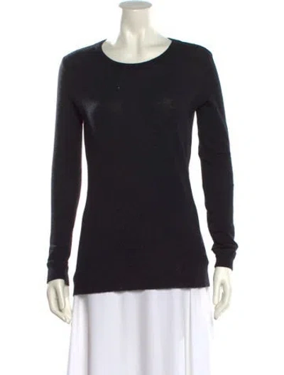 Pre-owned Blk Dnm Wool Scoop Neck Sweater In Black