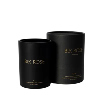 Blk Rose Candle Ida Candle - Hemp, Black Tea, Cannabis & Spice