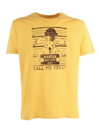Bl'ker Blker Blker T 恤 Mc Grafica“通缉” In Yellow