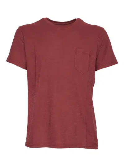 Bl'ker Blker Blker T Shirt Mc Casco Bay Fiammata In Brown
