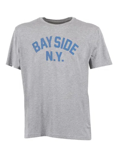 Bl'ker Blker Blker T Shirt Mc Grafica "bay Side" In Gray
