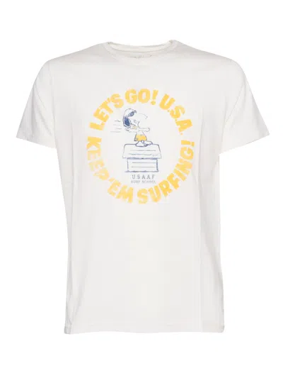 Bl'ker Blker Blker T Shirt Mc Grafica Surf School In White