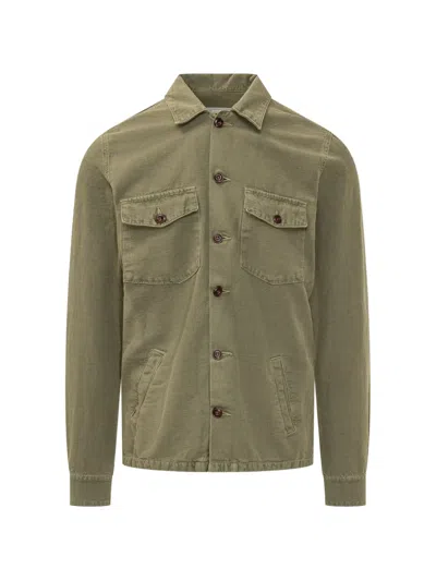 Bl'ker Chest-pocket Long-sleeve Shirt In Green