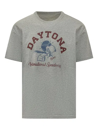 Bl'ker Daytona T-shirt With Long Sleeves In Gray