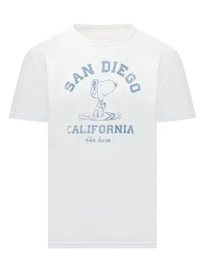 Bl'ker Graphic Front T-shirt In White