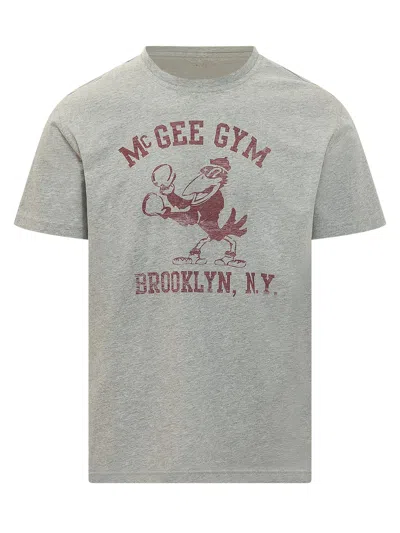 Bl'ker Graphic Trendy T-shirt In Grey Melange