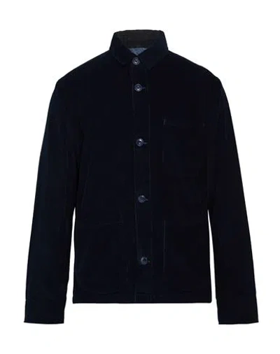Bl'ker Man Jacket Blue Size Xxl Cotton