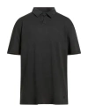 Bl'ker Man Polo Shirt Black Size Xxl Cotton
