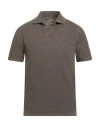 Bl'ker Man Polo Shirt Brown Size S Cotton