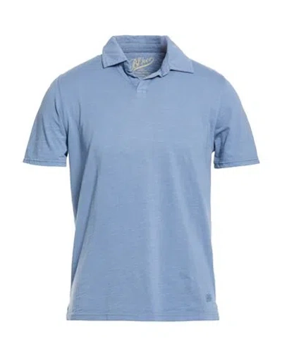 Bl'ker Man Polo Shirt Light Blue Size S Cotton