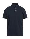 Bl'ker Man Polo Shirt Navy Size S Cotton In Navy Blue