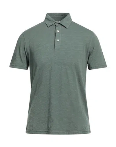 Bl'ker Man Polo Shirt Sage Green Size Xl Cotton