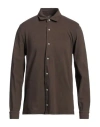 Bl'ker Man Shirt Brown Size Xl Cotton