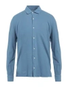 Bl'ker Man Shirt Light Blue Size 3xl Cotton