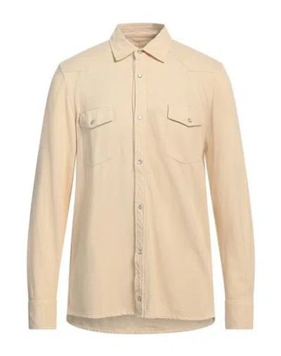 Bl'ker Man Shirt Sand Size Xl Cotton