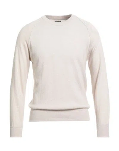 Bl'ker Man Sweater Beige Size M Wool, Cashmere In Sand