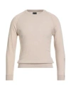 Bl'ker Man Sweater Cream Size S Wool, Cashmere In Neutral