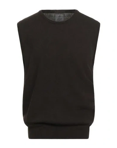 Bl'ker Man Sweater Dark Brown Size L Wool, Cashmere