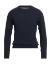 Bl'ker Man Sweater Midnight Blue Size Xl Wool, Cashmere