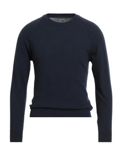 Bl'ker Man Sweater Midnight Blue Size Xl Wool, Cashmere
