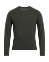 Bl'ker Man Sweater Military Green Size S Wool, Cashmere