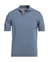 Bl'ker Man Sweater Slate Blue Size 3xl Cotton