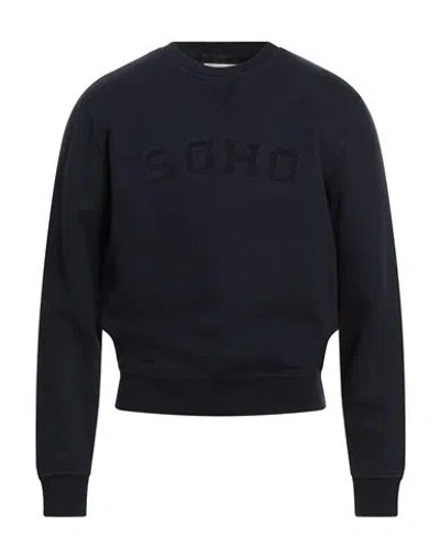 Bl'ker Man Sweatshirt Midnight Blue Size L Cotton