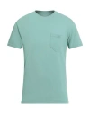 Bl'ker Man T-shirt Light Green Size S Cotton