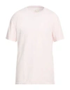 Bl'ker Man T-shirt Light Pink Size Xxl Cotton In White