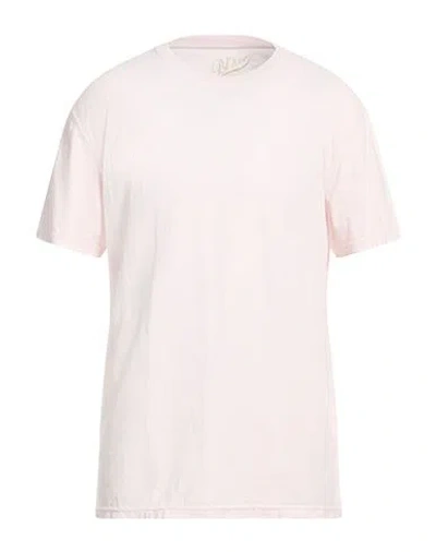 Bl'ker Man T-shirt Light Pink Size Xxl Cotton In White